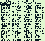 King James Bible screenshot 4 for GameBoy